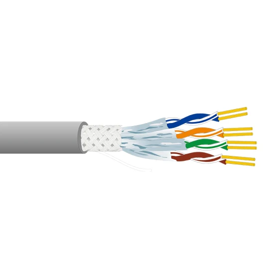 Aipu CAT6A SFTP 분리형 차폐 날짜 케이블은 100m에서 500MHz 대역폭을 제공하며 일반 속도: 10gbps