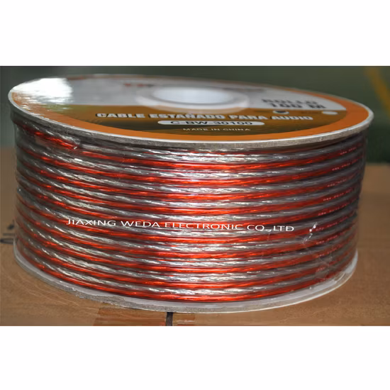 12AWG 구리 라운드 4 코어 스피커 케이블